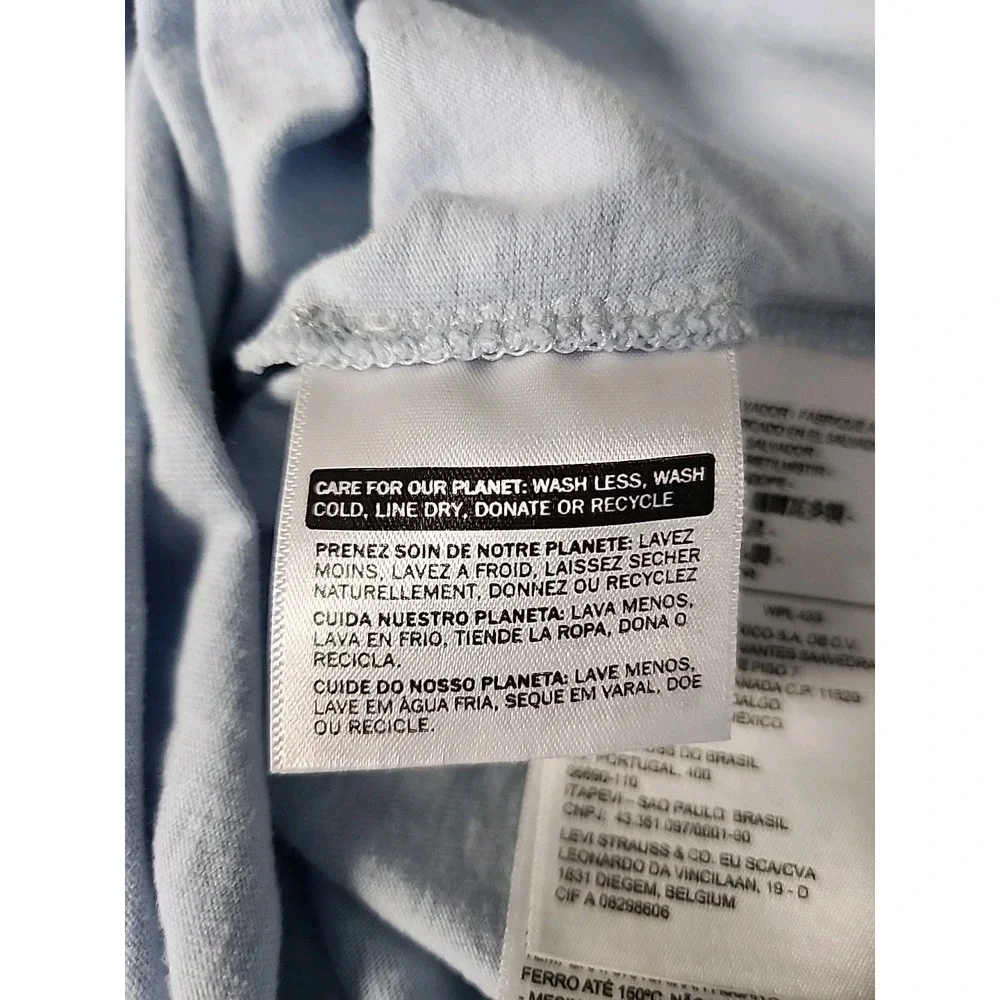 Graphic Levi's Men's 3XL 100% Cotton San Francisco, CA Box Tee Light Blue Retro
